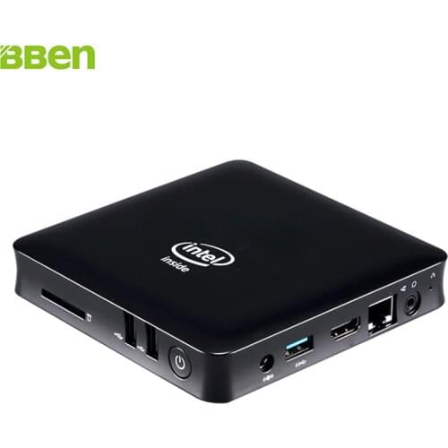 BBEN MN11 Mini PC Windows 10 Intel Z8350 Quad Core 2G 4GB RAM Mini PC WiFi BT4.0 Business Household Mini Computer PC Micro