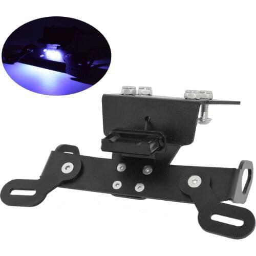 Motorcycle LED Light License Plate Frame Holder Bracket Tail Tidy Fender Eliminator For YAMAHA Fazer FZ6-R FZ-6R FZ6R 2009-2018
