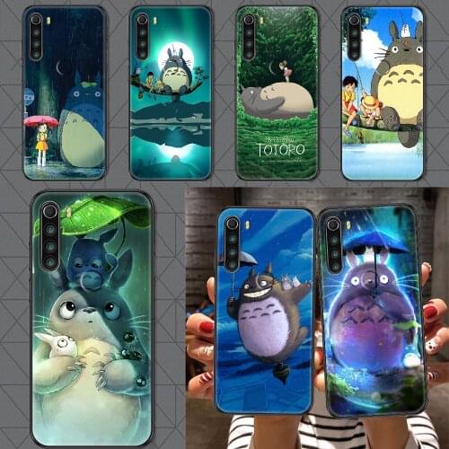 MY NEIGHBOUR TOTORO Phone case For Xiaomi Redmi Note 7 7A 8 8T 9 9A 9S 10 K30 Pro Ultra black tpu hoesjes fashion funda 3D