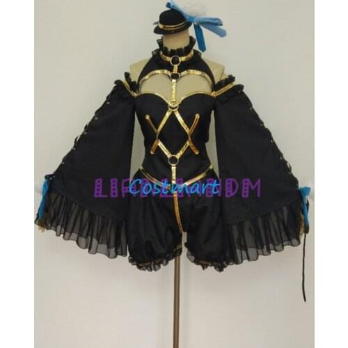 [Customize] Anime Fate Extra CCC Caster Tamamono Mae Fox ver.Uniform Halloween Cosplay Costumes Dress+Headwear+Hat+Bow+Leg ring