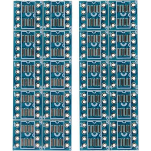 New Arrival 20PCS/LOT PCB Board Kit SOP8 SO8 SOIC8 TSSOP8 MSOP8 to DIP8 Adapter Converter Plate Connector