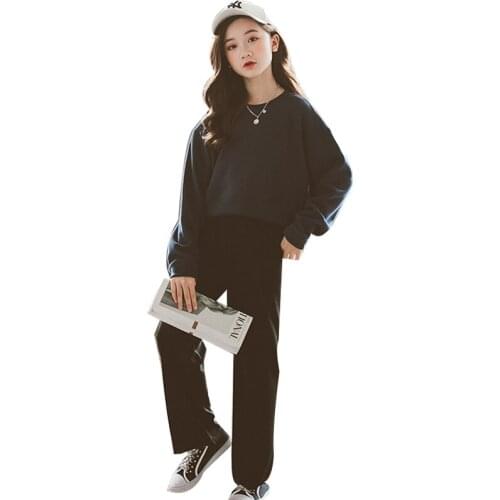 2020 Autumn Winter Kids Sport Clothes Childrens Girls Clothing Casual T-Shirt + Pants Suit Teenage Girls Costume Outfits