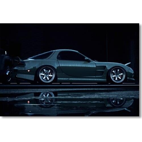 Mazda RX-7 Need for Speed Supercar Wall Decor Posters Canvas Printed Art Home Living Room Decorations Paintings