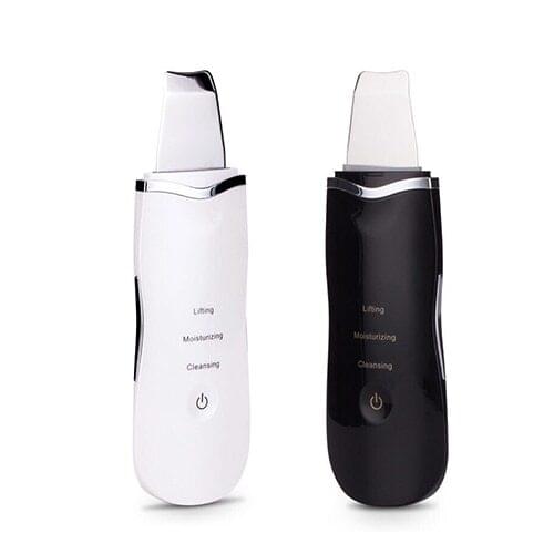 Portable electric facial dead skin peeling machine professional sonic face cleaning spatula ultrasonic skin scrubber