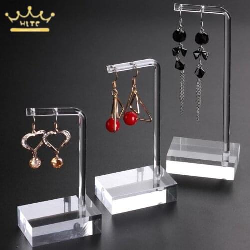 Jewelry Display Earring Organizer Earring Holder Jewellery Stands Clear Acrylic Hanging Earring Display Stand