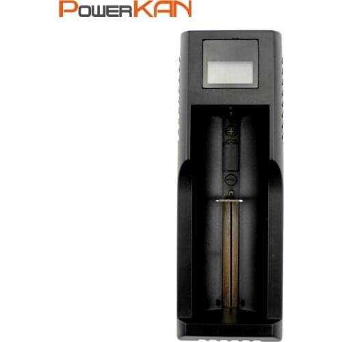 Single slot smart charger with LCD apply for 3.7V Lithium battery 26650 18650 18500 18350 16340 14500 and 1.2v AAA AA