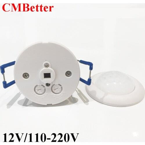 High Sensitivity PIR Motion Sensor light Switch AC220V /DC12V Infrared Detector LED lamp Bulb Automatic Smart Switch ON / OFF