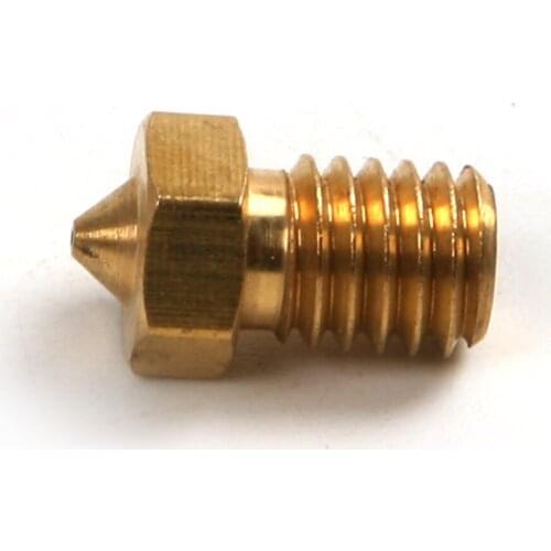 High Quality 2pcs/set 3D Printer Brass Nozzle M6 Thread ED3 0.2/0.3/0.4/0.5mm E3D M6 Threaded Copper Nozzle Repair Tools
