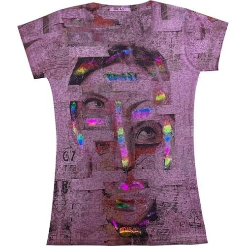 Summer Women T-Shirt Fashion Casual Top Tees Funny Print Cartoon Cute Daily Basic Short Sleeve O-Neck Shirts for Women