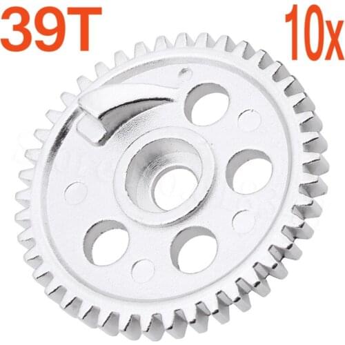 10pcs 02041 Steel Metal 39T Spur Gear Fit 2 speed RC Model Car For HSP SONIC XSTR POWER Redcat Lightning STR 1/10 On Road