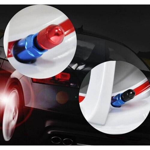 4PCS Aluminium Alloy Dustproof Wheel Tire Rim Valve Accessories Truck For Car Replacement Auto Caps Parts Stem Q3B5