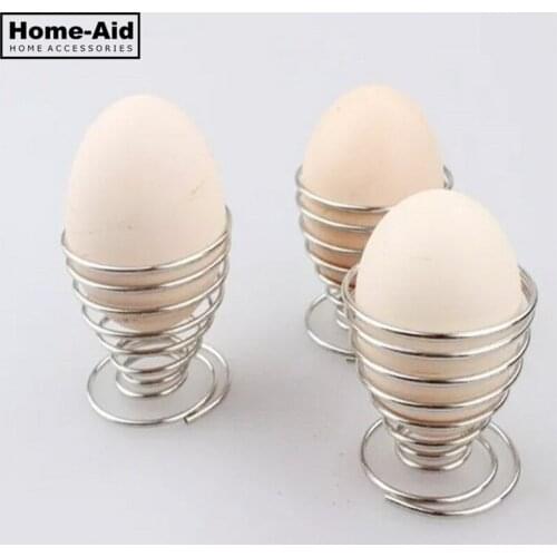 Home Use Boiled Eggs Holder Hot Products Stainless Steel Spring Wire Tray Egg Cup Cooking Tool Kitchen accessories