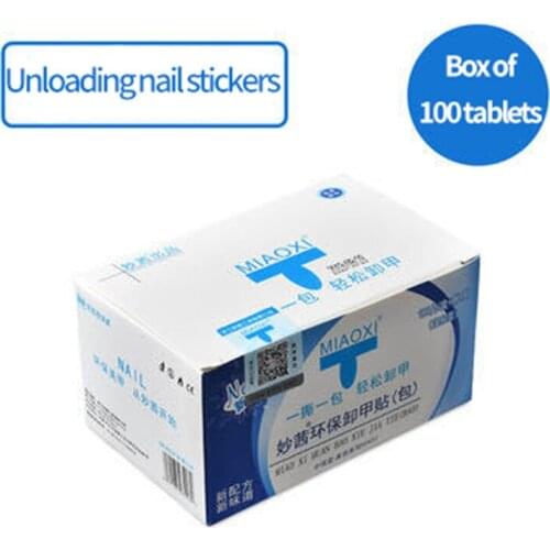 Hot-selling100Pcs Genuine Anti-counterfeiting Nail Art Special Nail Polish Phototherapy Glue Nail Polish Nail Remover Cotton Set