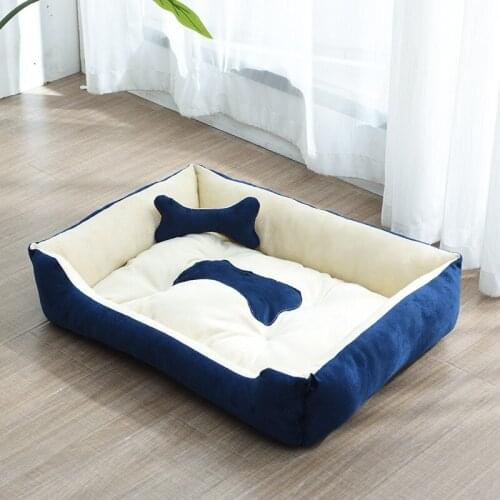 Large Dog Beds Soft Warm Cat Bed Cushion Waterproof Bottom Small Large Dog Bed Best Pet Sofa Beds Winter House For Dogs Cats