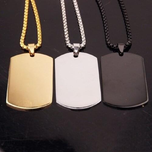 Military Tag Men Pendant Ball Necklace Fashion Accessories Item Details