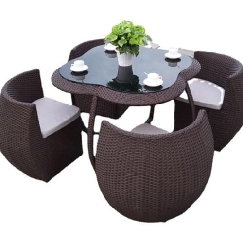 Fashion rattan chair set wicker garden chair set outdoor furniture