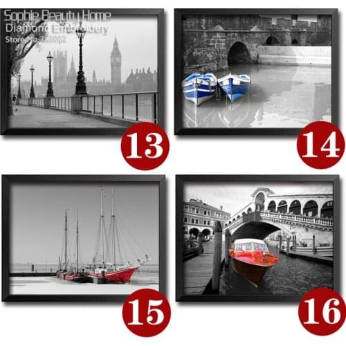 Hot Diy Diamond Painting Cross Stitch Handcraft Embroidery Beauty England Streets Poster Art Crafts Sewing Needlework Mosaic Kit