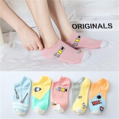 Top Sale Fashion Women Short Cotton Socks Women Invisible Socks Cotton Shallow Mouth Candy Colors Ankle Socks