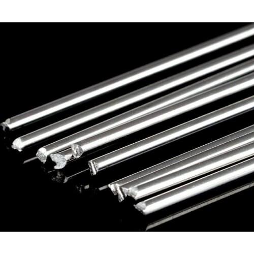 New 10PCS 50cm/1.64ft 2.0mm Solution Welding Flux-Cored Rods Aluminum Wire Brazing Rods