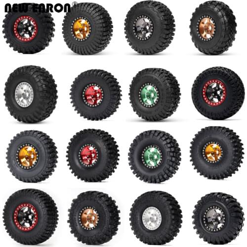 NEW ENRON Alloy 1.9" 56*44*30 Beadlock Wheels Hub Rims Tires for 1/10 RC Car Crawler Traxxas TRX-4 Tamiya CC01 jimny Axial SCX10