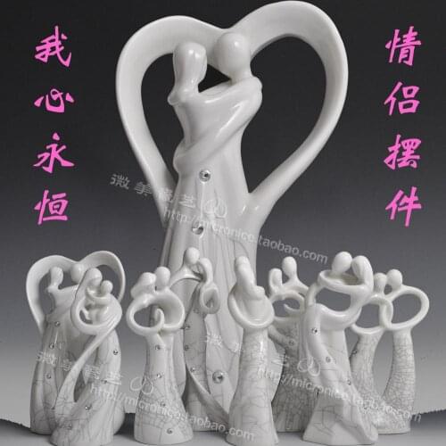 A couple of 8 sets of smoke like ornaments, ornaments decorations ceramic wedding gift wine lovers love real
