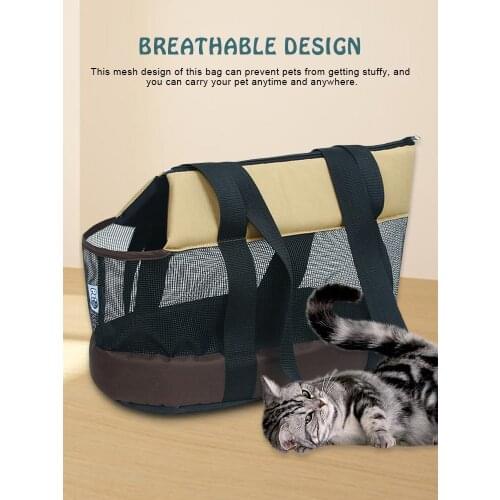 Pet Carriers Cat Travel Bags Outgoing Travel Breathable Pets Handbag Dog Holders Cat Carrier Bag For Puppy Wholesale