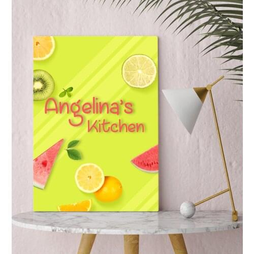 Personalized Kitchen Canvas Decoration Gift Dear Moment Happy Design Modern Good Quality Reliable Wall Special Occasions Memory