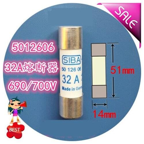 Fuse Tube 5012606 32A gR AC 690V 700V 14x51 mm Fuse