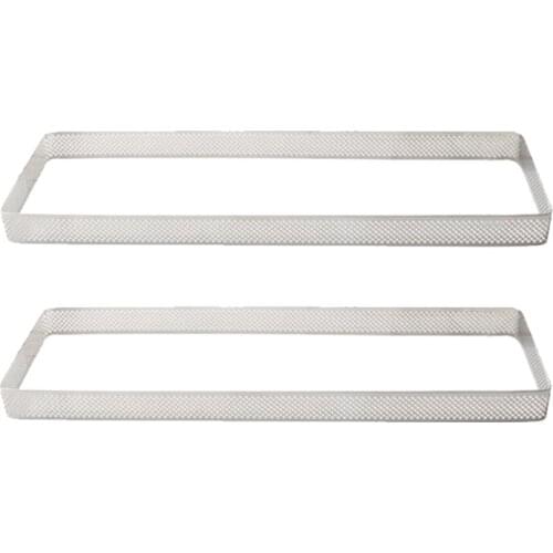 Rectangle Stainless Steel Tartlet Molds French Dessert Mousse Fruit Pie Tart Ring Quiche Cake Mold