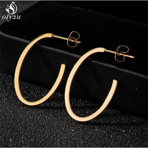 Fashion Women Earrings Statement Jewelry Brincos Simple Irregular Geometric Circle Round Stud Earring for Girls Club Party Gifts