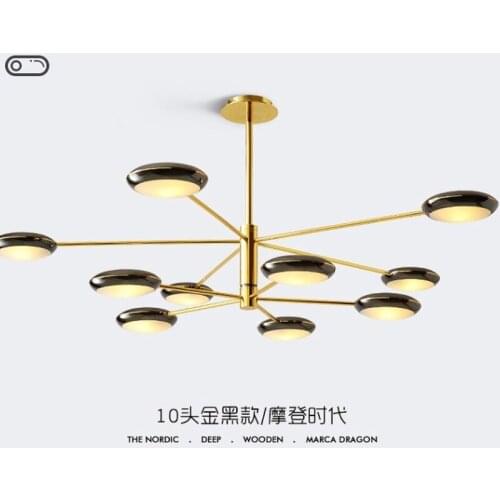 Nordic living room lamp simple and modern pendant lights atmosphere home bedroom lamp personality restaurant lamp