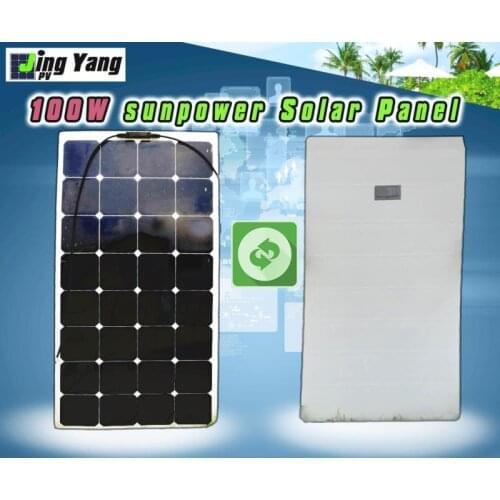 Brand new monocrystalline 100W watt solar panel 12V battery charging solar panel photovoltaic home system