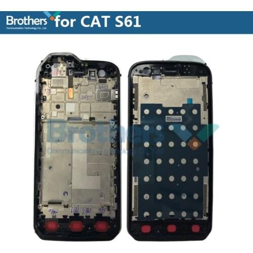 Middle Frame for CAT S61 Middle Bezel with Volume Power Buttons Front Frame for CATS61 Middle Housing Phone Replacement Parts