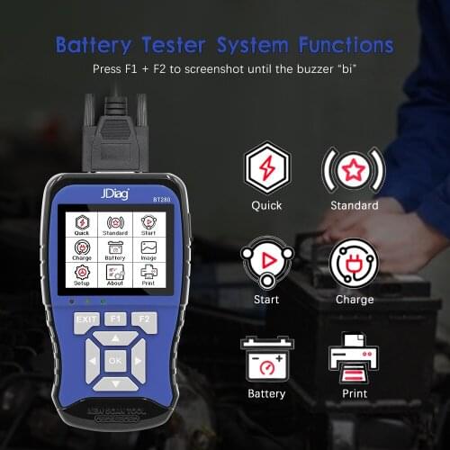 Universal BT280 12/24V Battery Tester For Car/Truck/Motorcycle Code Reader Automotive Battery Analyzer Car Battery Tester Tool