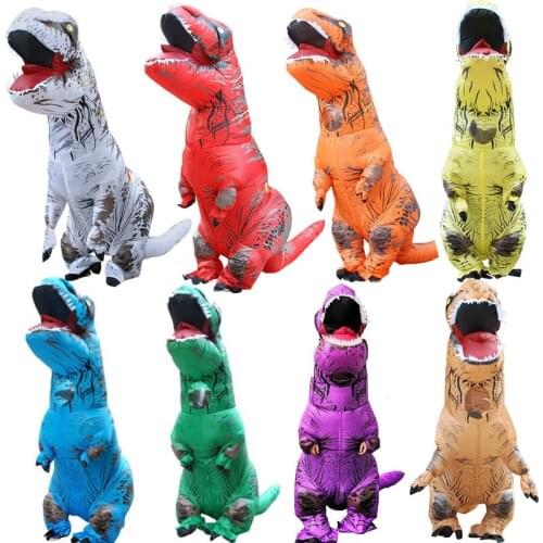 1pcs Creative Holiday DIY Decoration Supplies Simulation Inflatable Dinosaur Halloween Party Cosplay Stage Property For Kid Gift