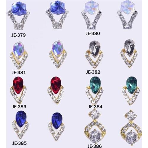 10Pcs/lot Nail Crystal Diamond Strass Gems Shinny Nail Art Jewelry For Nail Art Decoration Nail Rhinestones Manicure Charms V43