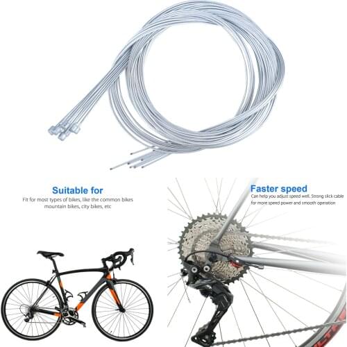 10Pieces Bicycle Shifter Derailleur Gear Stainless Steel Rear Inner Cable
