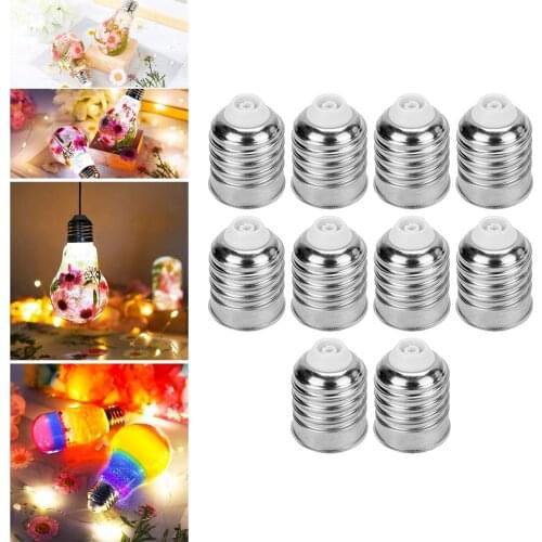 10x LED Light Bulb Cap Cover Light Bulb Resin Molds for DIY Craft Wall Decor