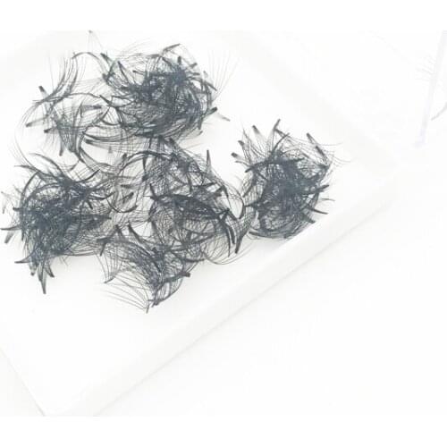 300 Premade Fans Small Jar Loose Lashes Short Stem Russian Volume Mink Eyelash Extensions Heat Bonded Loose Premade 300 Fans