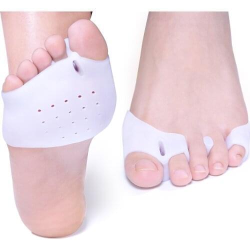 4pcs=2pair Forefoot Pads Spreader Bunion Corns Overlapping Toe Separator Foot Cushions Hallux Valgus Foot Care Pedicure D3498
