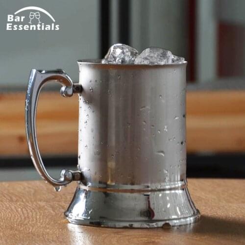 400ml Stainless Steel 304 Double Wall Mug With Heavy Base Beer Moscow Mule Mugs Bar Tool Bartender