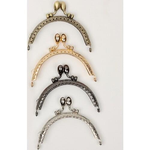 5pcs DIY Cute 9.5cm Bud Head Metal Purse Frame Handle for Bag Sewing Craft Tailor Sewer