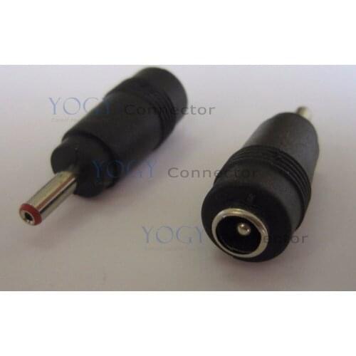 5pcs 5.5*2.1mm female dc jack to 3.5*1.35mm male, dc connector socket to plug convertor