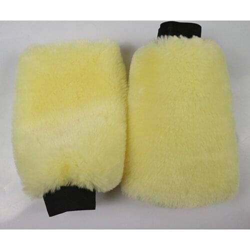 50pcs Wholesale Soft Car Wash Wool Mitt car Cleaning Glove
