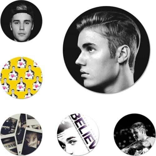58mm Justin Bieber Purpose Super Star Kitchen Home Decor Refrigerator Magnetic Stickers Opener Beer Coke