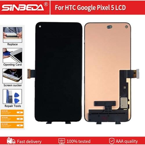 6.0'' Original New For Google Pixel 5 LCD Display Screen Touch Digitized Assembly Replacement For Google Pixel 5 Display Screen