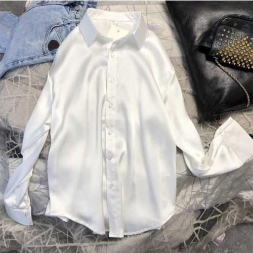 AINICEXIN Satin Blouses