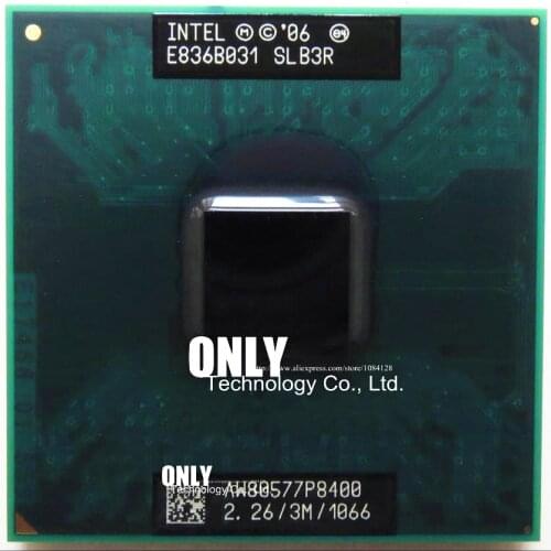 Free shipping Laptop core P8400 2.26GHz 3M 1066MHz Socket 479 CPU Processor works on PM45 GM45 cpu processor