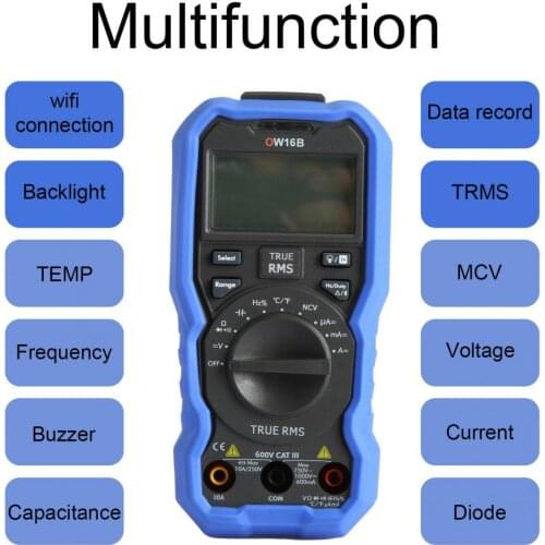 NEW Generation Digital Multimeter Display Universal Bluetooth Voltmeter Smart Multimetro Tester Ohm Capacitance Hz Voltage Meter