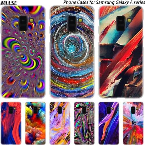 Colorful abstract Psychedelic Hard Case for Samsung Galaxy A10 A20 A30 A40 A50 A70 A20E A2 CORE M10 M20 M30 Hot Fashion Cover